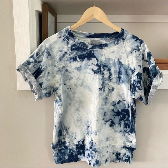 Current/Elliott Tops - •Current/Elliot Indigo Summer tie dye short sleeve top• Size